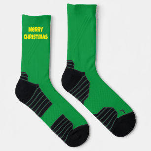 Aangepaste kleur kerst Sokken, groen gepersonalise Sokken