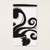 Aangepaste kleur koken pot curling stoom chef-kaar visitekaartje (Achterkant)