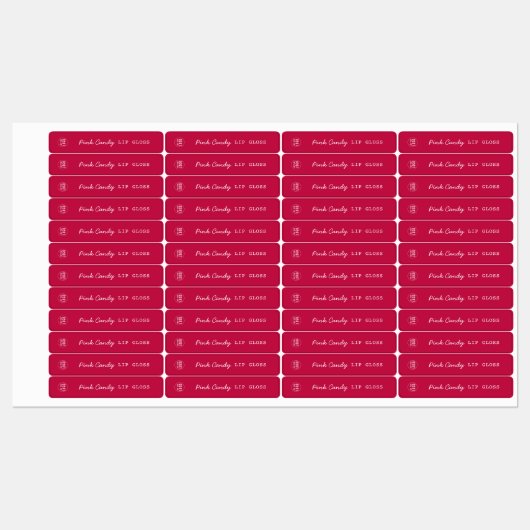Aangepaste kleur Logo Script-product toevoegen Labels (Vel)