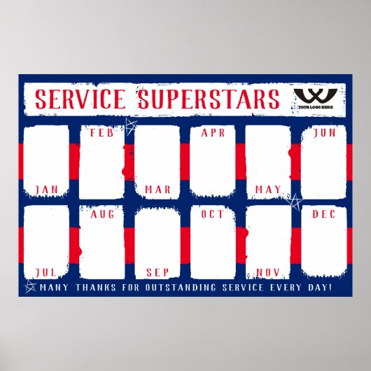 Aangepaste kleur maandelijkse foto-herkenning van poster (Voorkant)