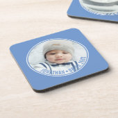 Aangepaste kleur met aangepaste foto en tekst bier onderzetter (Linkerzijde)