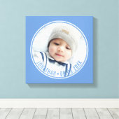 Aangepaste kleur met aangepaste foto's en tekst canvas afdruk (Insitu (Houten vloer))