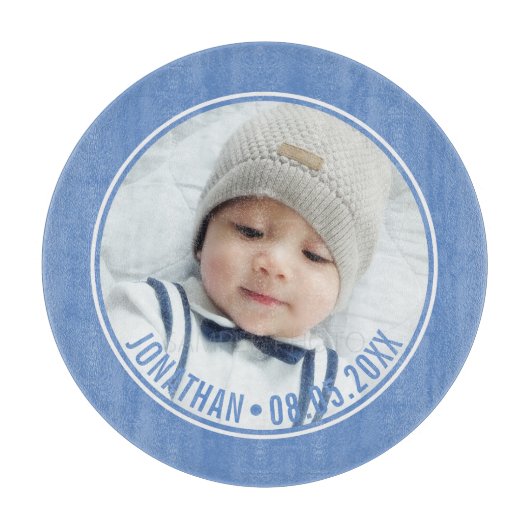 Aangepaste kleur met aangepaste foto's en tekst snijplank (Voorkant)