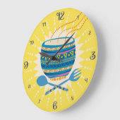 Aangepaste kleur Mexicaanse Aztec keukenklok keuke Grote Klok (Hoek)