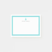 Aangepaste Kleur Modern Klassiek Anker Gepersonali Post-it® Notes (Voorkant)