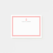 Aangepaste Kleur Modern Klassiek Anker Gepersonali Post-it® Notes (Voorkant)