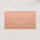 Aangepaste kleur Moderne boomstructuur Gezondheids Visitekaartje (Achterkant)