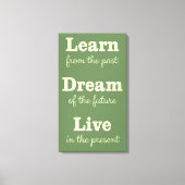 Aangepaste kleur Motivatie Quote canvas print (Voorkant)