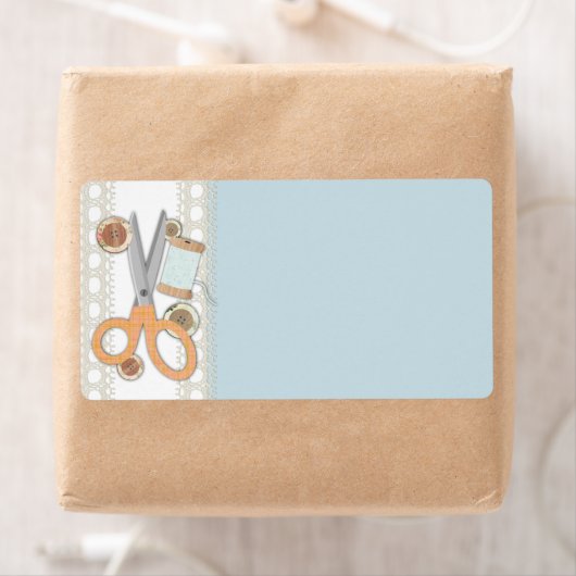 Aangepaste kleur naaien schaar knoppen draad etiket (Insitu)