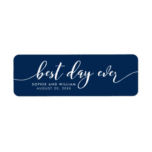 Aangepaste kleur Ontspan het Manuscript Beste dag Etiket (Voorkant)