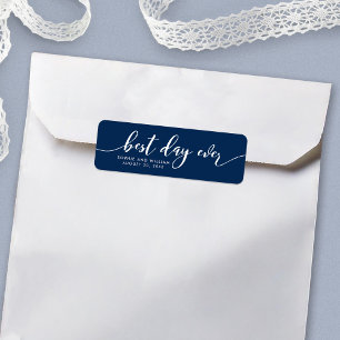 Aangepaste kleur Ontspan het Manuscript Beste dag Etiket