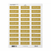 Aangepaste kleur Ontspan script loslaten bruiloft Etiket (Full Sheet)