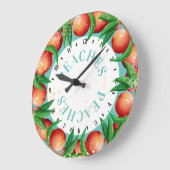 Aangepaste kleur  perziken, keuken klokje grote klok (Hoek)