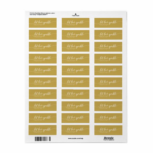 Aangepaste kleur reliëf script loslaten van het hu etiket (Full Sheet)