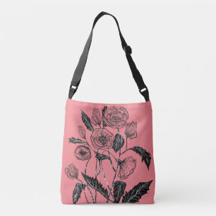 Aangepaste kleur roze snijdsel of Canvas tas met p