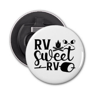 AANGEPASTE KLEUR RV Sweet RV Camping Button Flesopener