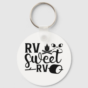 AANGEPASTE KLEUR RV Sweet RV Camping Sleutelhanger