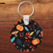 Aangepaste kleur Sleutelhanger herfstpatroon (Voorkant)