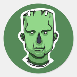 Aangepaste kleur stickers 4/4 van tekens Halloween