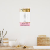 Aangepaste kleur stylist salons diensten prijsweer poster (Keuken)