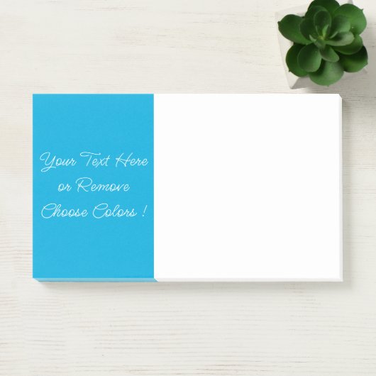 Aangepaste kleur tekst Blauw Post-it® notes (Kantoor)