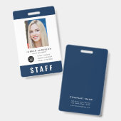 Aangepaste kleur Voeg Logo FotoPERSONEFPass toe Badge (Voor- en achterkant)