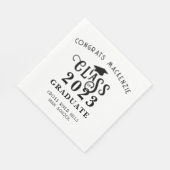 Aangepaste kleur voor afstuderen klasse jaar servet (Hoek)