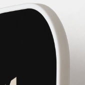 Aangepaste kleur voor moderne monogram-beheernaam pickleball paddle (Links Detail)