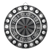 Aangepaste kleur voor steenkool, grijs of aangepas dartbord (Voorkant)