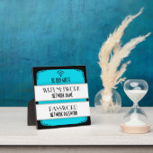 Aangepaste kleur voor WiFi-wachtwoord Fotoplaat (Insitu)