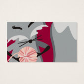 Aangepaste kleur vossengaren breinaalden cadeau la visitekaartjes (Achterkant)