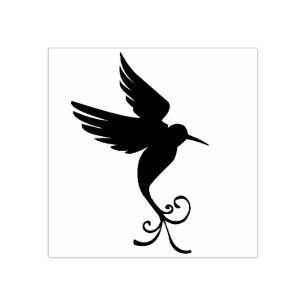 Aangepaste kleur Vreedzame Flying Hummingbird Natu Rubberstempel