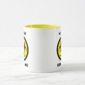 [Aangepaste kleur] Waarschuwing: Biohazard pictogr Mok (Midden)