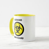 [Aangepaste kleur] Waarschuwing: Biohazard pictogr Mok (Voorkant links)