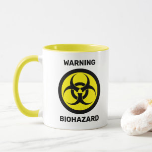 [Aangepaste kleur] Waarschuwing: Biohazard pictogr Mok