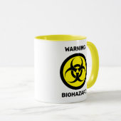 [Aangepaste kleur] Waarschuwing: Biohazard pictogr Mok (Voorkant rechts)