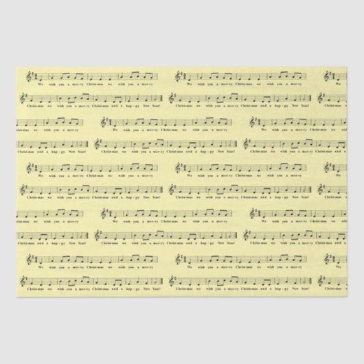 Aangepaste kleur Wij wensen u een vrolijke kerst n Tissuepapier (Voorkant)