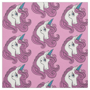Aangepaste kleuraandoening voor Cute Unicorn Stof