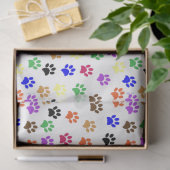 Aangepaste kleurafbeelding en puppy dog Pagina Afd Tissuepapier (Geschenk)