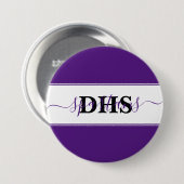 Aangepaste kleurblok voor scholen ronde button 7,6 cm (Voorkant /achterkant)