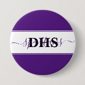 Aangepaste kleurblok voor scholen ronde button 7,6 cm (Voorkant)