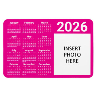 Aangepaste kleuren & Aangepaste foto 2026 Agenda m Magneet