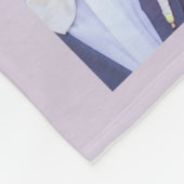 Aangepaste kleuren elegant script dhr. & Mrs. Phot Fleece Deken (Hoek)