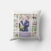 Aangepaste kleuren elegant script dhr. & Mrs. Phot Kussen (Achterkant)