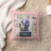 Aangepaste kleuren elegant script dhr. & Mrs. Phot Kussen (Deken)