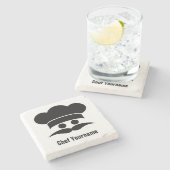 Aangepaste kleuren en onderzetters voor tekststeen (Zijkant)