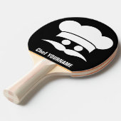 Aangepaste kleuren en tekst pingelen pongpeddel tafeltennisbatje (Voorkant Gekanteld)