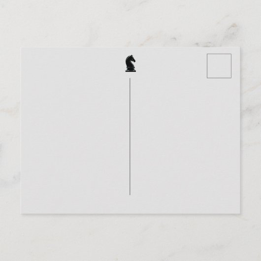 Aangepaste kleuren- en tekstschaakbord Zwarte Knig Briefkaart (Achterkant)