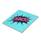 Aangepaste kleuren keramische Tegel — Speech Bubbl Tegeltje (Zijkant)