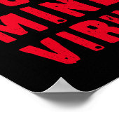 Aangepaste kleuren - Let op! - Rood Rood Rood Rood Poster (Hoek)